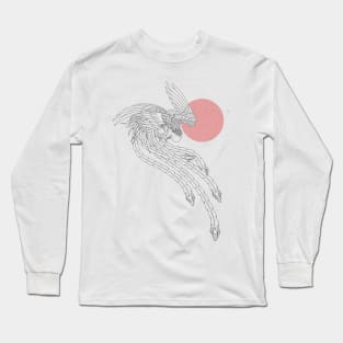 Phoenix and red sun Long Sleeve T-Shirt